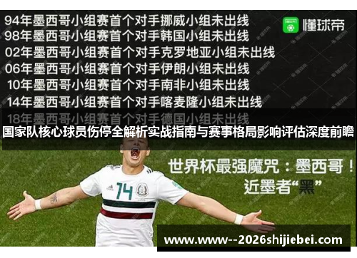 国家队核心球员伤停全解析实战指南与赛事格局影响评估深度前瞻